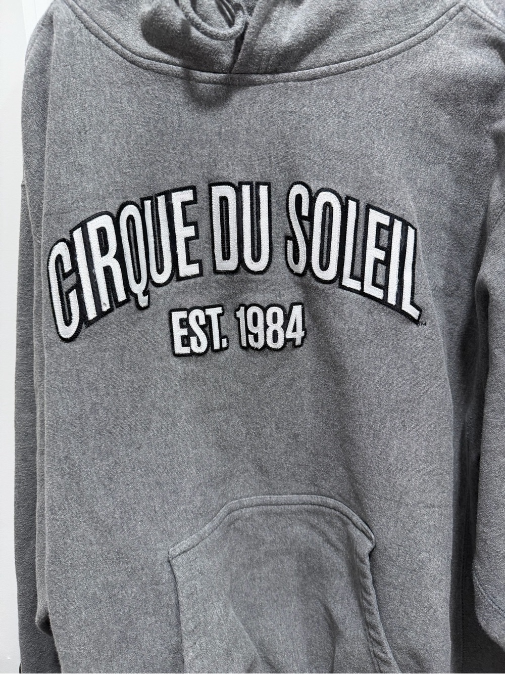 Cirque Du Soliel Hoodie Sweatshirt EST 1984 Unisex Size XL Sewn On Appliqués 🖤